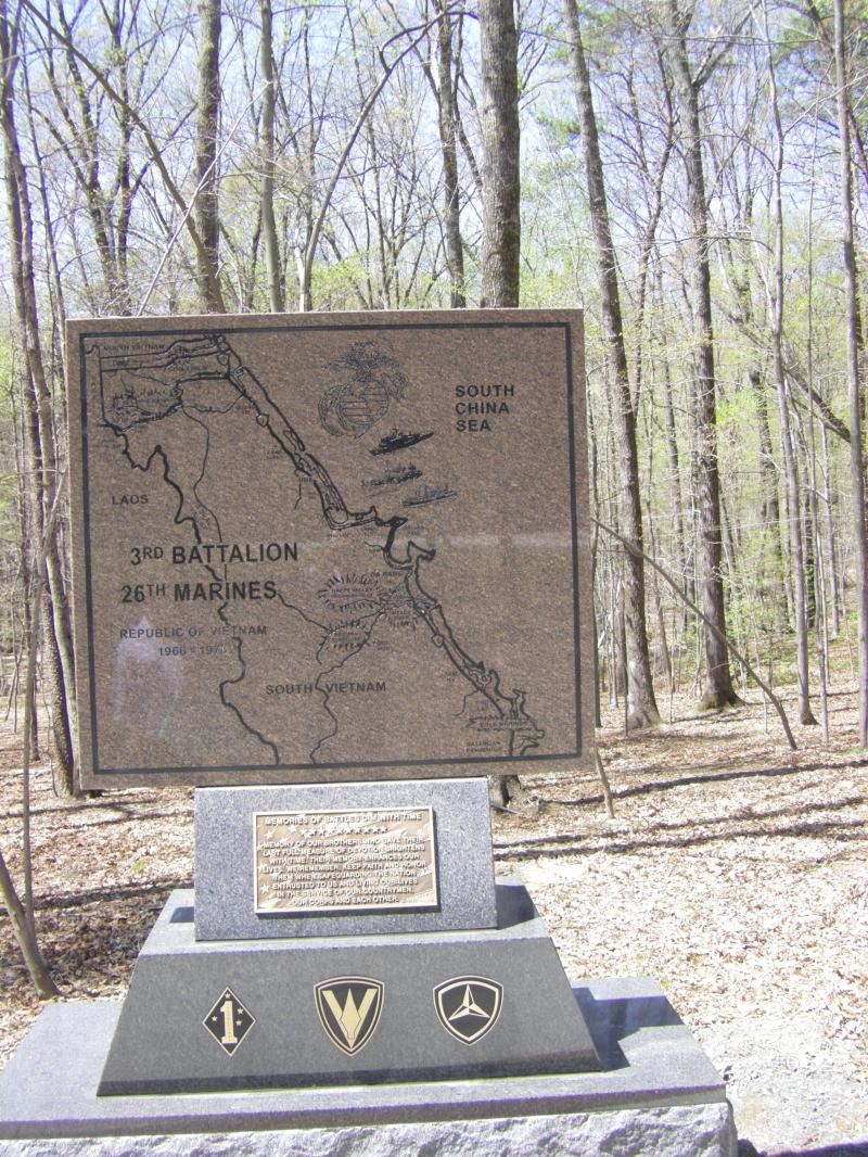 Memorial to 3rd Battalion 26th Marines at the National Museum of the Marine Corp